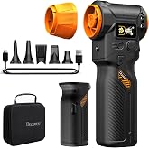 J40 Compressed Air Duster, 2 Swappable Batteries, Powerful Air Blower | 98.5m/s Hurricane Airflow, Variable-Speed, Smart Display, Under 2-Hour Full Charge, Dual LED Lights, PC &middot; Car &middot; Home Cleaning