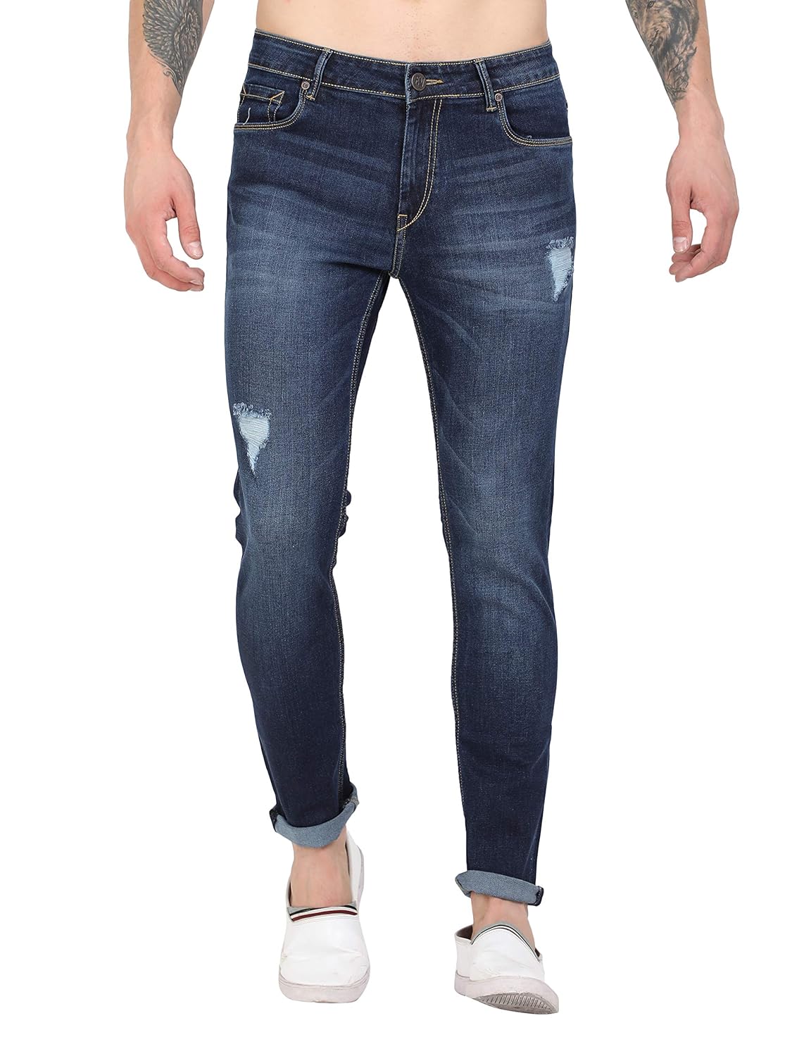 Buy FUEL Men's Indigo Skinny Fit Denim Pant at Amazon.in