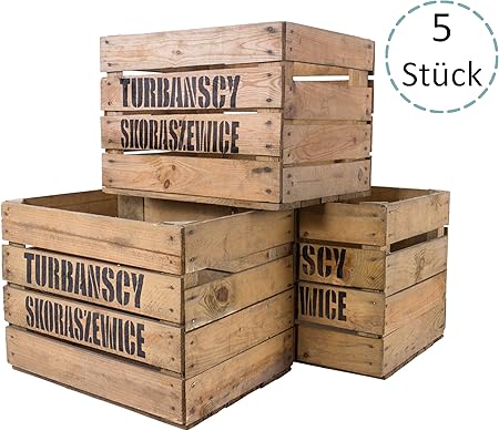 Vintage -Möbel GmbH - Cajas decorativas para fruta (50 x 40 x 30 cm): Amazon.es: Hogar