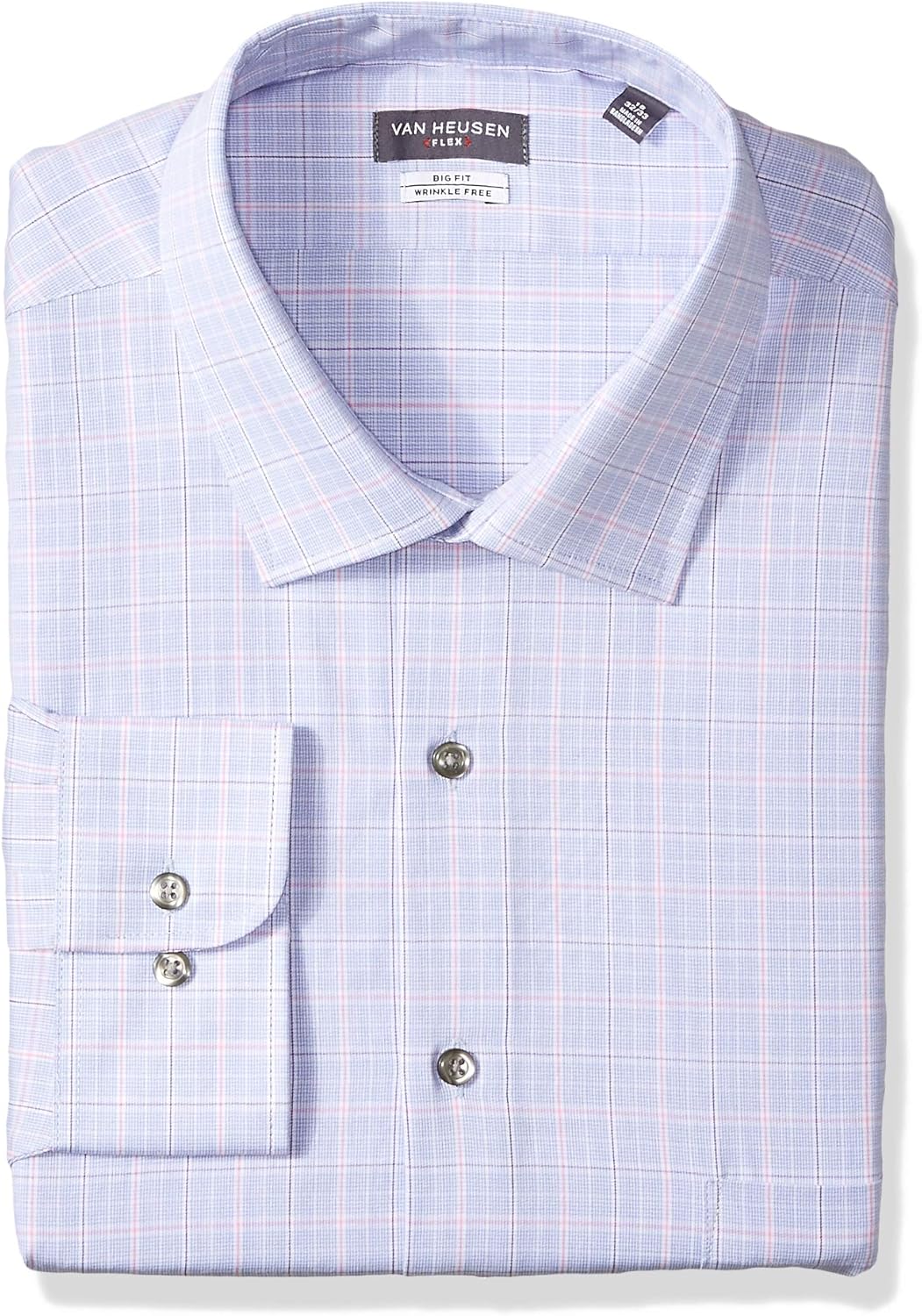 Van Heusen Men's Big and Tall Dress Shirts Big Fit Flex Check at  Men’s Clothing store