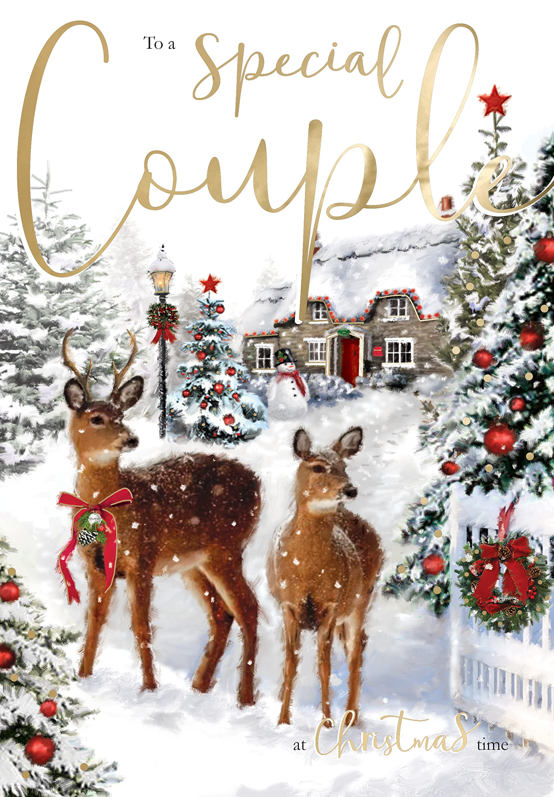 Special Couple Singing Musical Christmas Card Xmas Sound Of Christmas Range XSING016