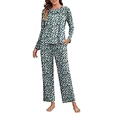 EWIGELIEBE Womens Pajama Sets 2 Piece Loungewear Pj Set with Pockets Comfy Lounge Sets Sleepwear Ladies Sleep Set Long Sleeve