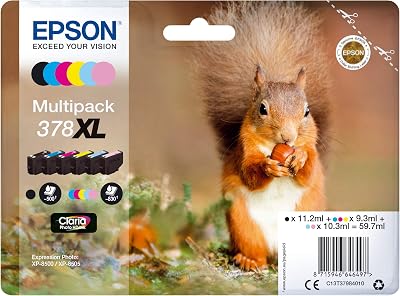 Epson 378XL High Yield Genuine Ink Multipack 6 Colour Claria Photo HD