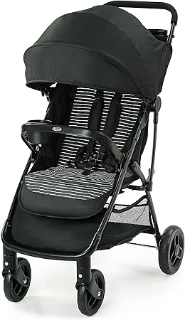 Buy Graco Nimblelite Baby Stroller Lightweight Compact Fold Pram Weights Under 7 Kg Baby Car Seat Compatible Studio Black With White Stripes Online At Low Prices In India Amazon In