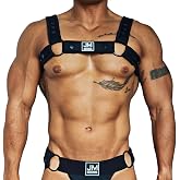 JOCKMAIL Men's Harness Adjustable Detachable Chest | Breathable Stretch Neoprene Men Harness Chest Strap for Gym Workout Clubwear Party Wear