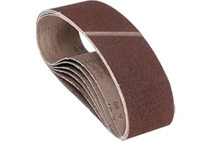 Kozelo Sanding Belts 4 x 36 Inch 80 Grit Aluminum Oxide Abrasive Sandpaper for Belt Sander Metal Grinding Wood Working Weld Rust Removal