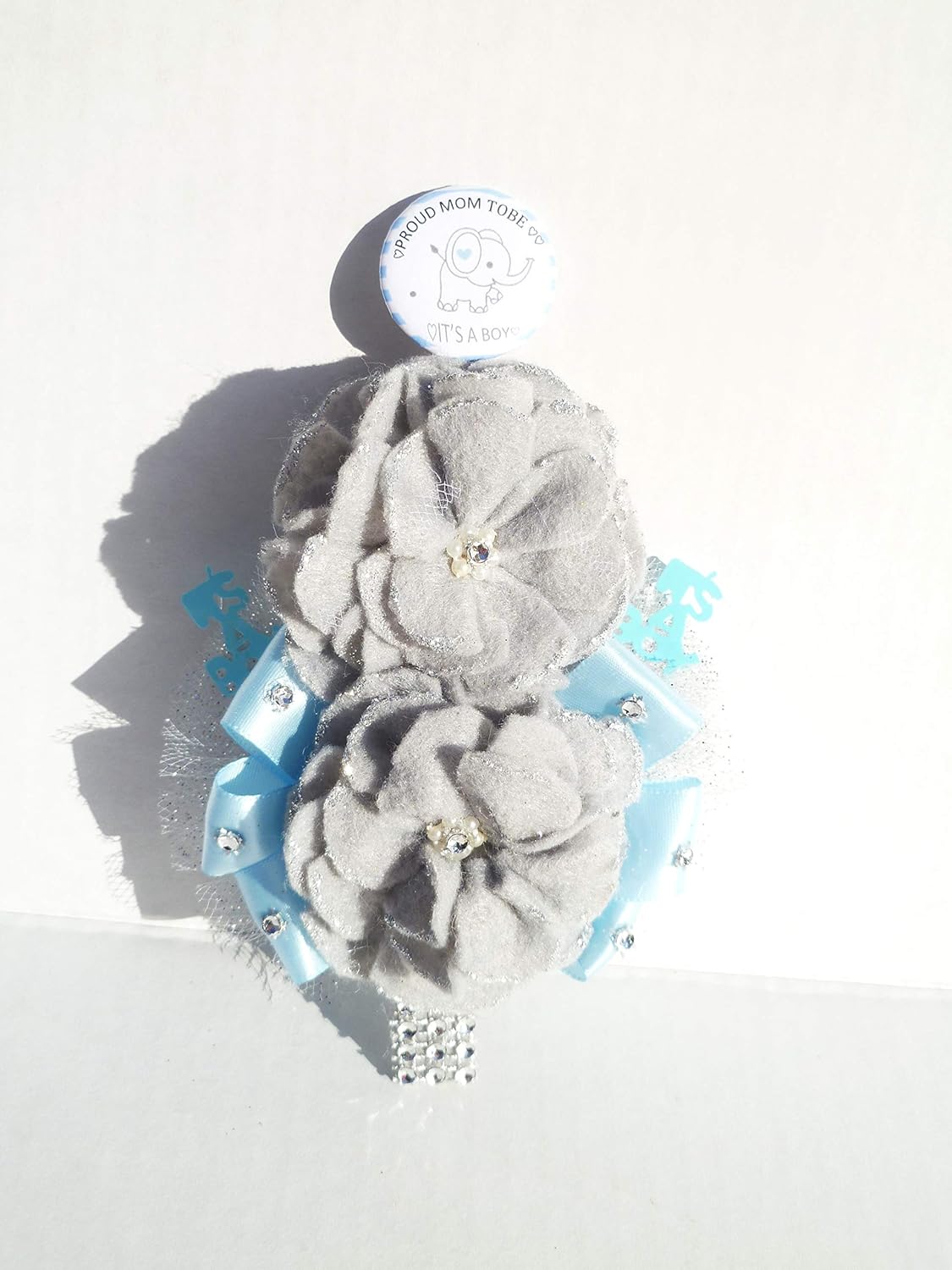 baby shower corsage elephant