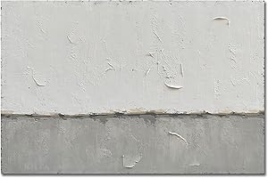 NANKAI Grey and white minimalist oil painting, 36x48 inch large contemporary art oil painting, home, office wall decoration oil painting