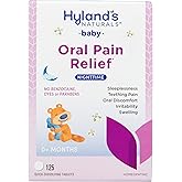 Hyland's Baby Nighttime Soothing Tablets with Chamomilla, Natural Relief of Oral Discomfort, Irritability, and Swelling, Up t