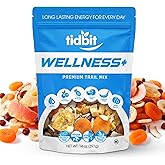 Tidbit Tropical Trail Mix Fruit Snack &ndash; Vegan Gluten Free 14 oz | Resealable bag packed with dried papaya, pineapple, cranberries, banana, and coconut chips for natural on-the-go energy.