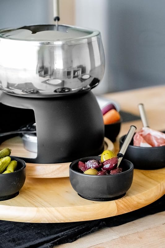 Artesà Masterclass - ensemble à Fondue en Acier Inoxydable pour 6 Personnes
