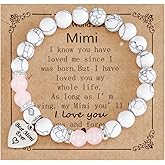 Kivosliviz Mimi Jewelry for Women Gifts from Granddaughter Best Grandma Mothers Day Mimi Bracelet