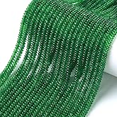 2x4MM 150PCS Green Jade Tube Rondelle Abacus Disk Spacer Loose Beads for Jewelry Making Bracelet DIY Accessories