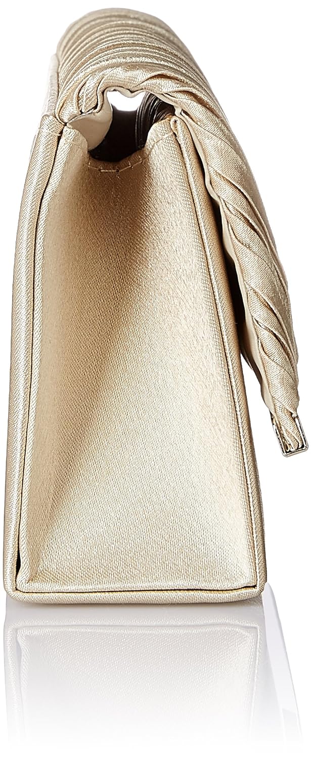 lino perros women clutch (gold)(lwcc00159)