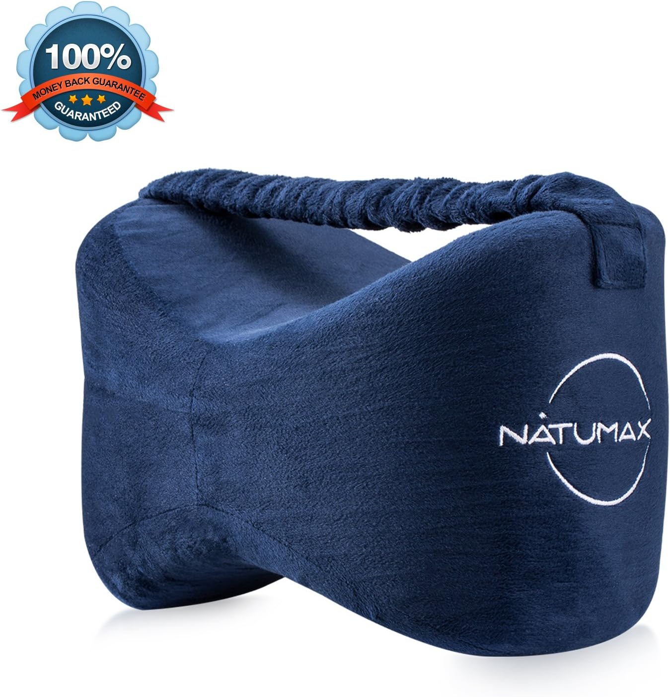 NATUMAX Knee Pillow for Side Sleepers - Sciatica Pain Relief - Back Pain, Leg Pain, Pregnancy, Hip and Joint Pain Memory Foam Leg Pillow + Free Sleep Mask and Ear Plugs: Home & Kitchen