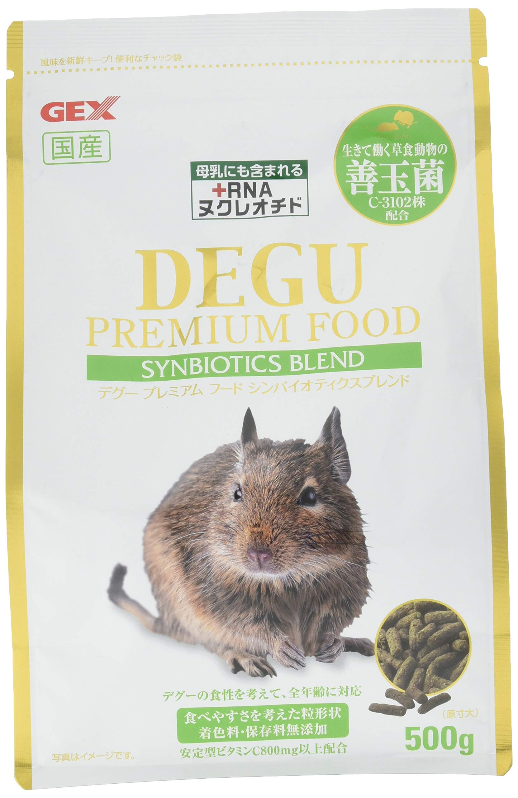 GEX ジェックス デグープレミアムフード シンバイオティクスブレンド 500g商品画像