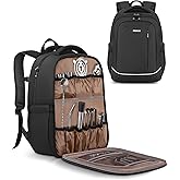 PEKREWS Bartender Bag, Travel Bartending Backpack for Carrying Bar Kit, Portable Bar Bag for Tools Set Storage Cocktail Shake