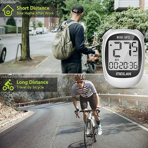 MEILAN M3 Mini GPS Bike Computer, Wireless Bike Odometer and