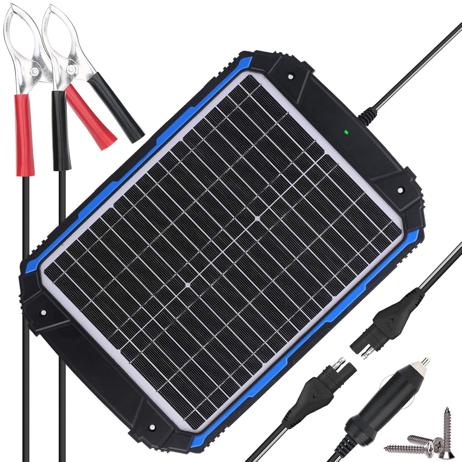 SUNER POWER Waterproof 12V Solar Battery Charger & Maintainer Pro