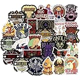 ARPA 50Pcs Dungeons & Dragons Stickers for Laptops Books Cars Motorcycles Skateboards Bicycles Suitcases Skis Luggage Cup etc