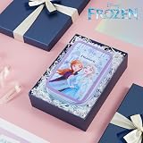 Disney Frozen Pencil Case Set with Colouring Pencils Markers 2 Zip Bk view 2
