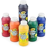 Crayola Washable Finger Paints, 6 Count, Stocking Stuffers, Kids Gifts, Ages 3, 4, 5, 6 [Amazon Exclusive]