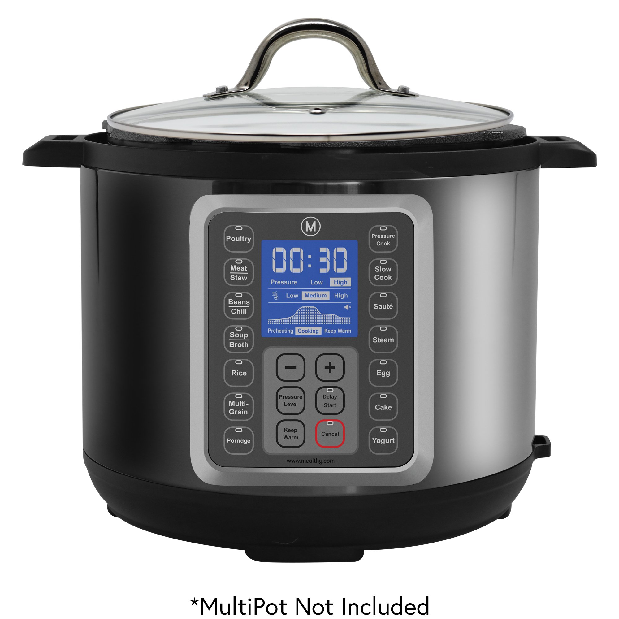 Genuine Multipot Glass Lid for 6 Quart Pressure Cooker by Mealthy eBay