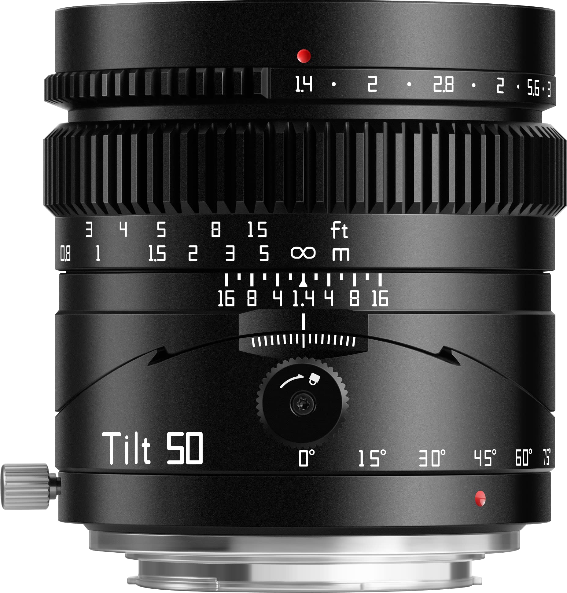 TTArtisan 50mm f1.4 Tilt Lens Full Frame Manual Portrait Lenses Large Aperture Compatible with Sony E Mount Mirrorless Camera A7 A7II A7III A7R A7RII A7RIII A7RIV A7S A7SII A7SIII A7C A9 — image 1