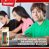 SOL 12pk Mechanical Pencils 0.7mm HB Lead with Eraser 24 Refills Six Colors view 5
