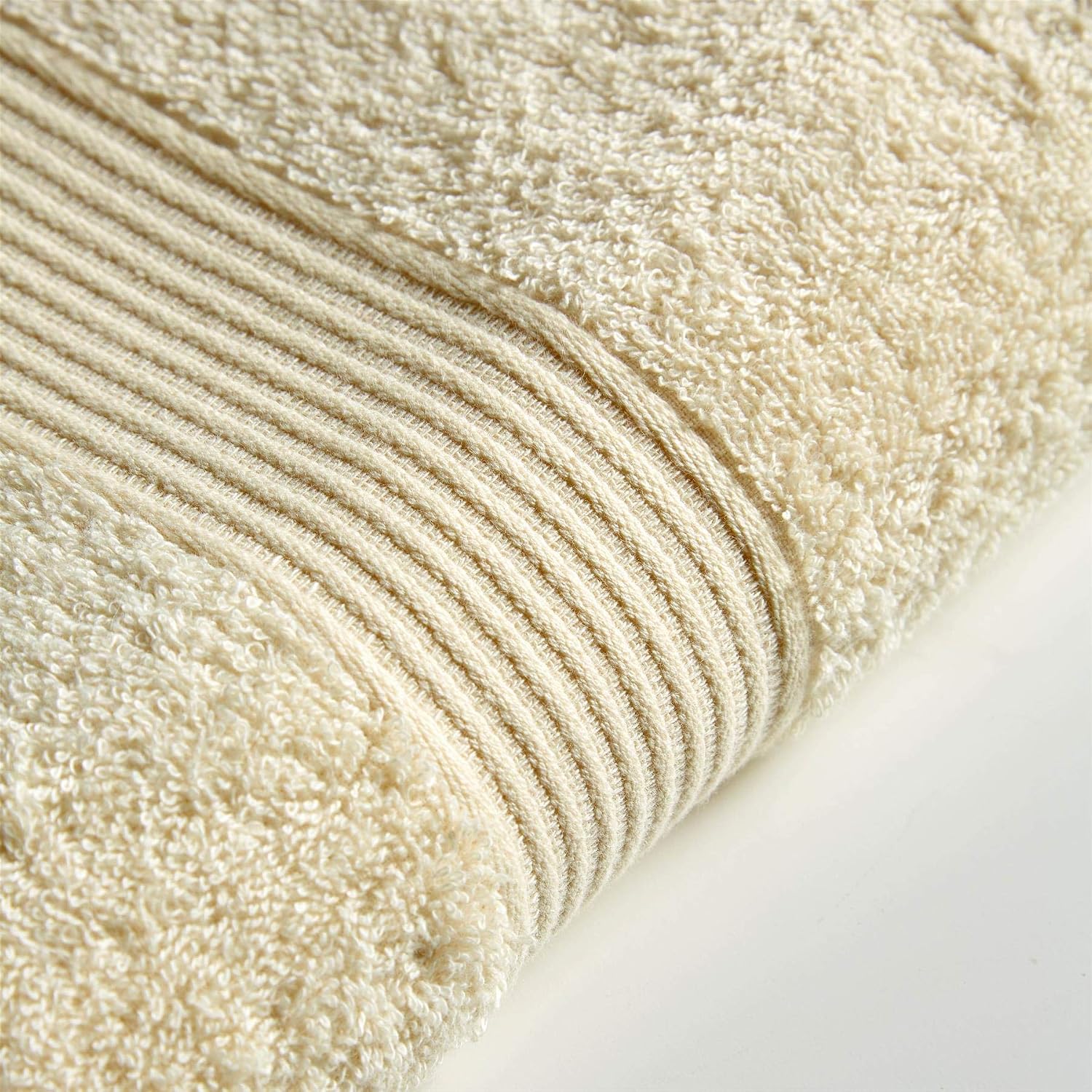 Olivia Rocco Egyptian Cotton Towels, Home Collection Towel 500 GSM, Bath Towel Cream - Image 4