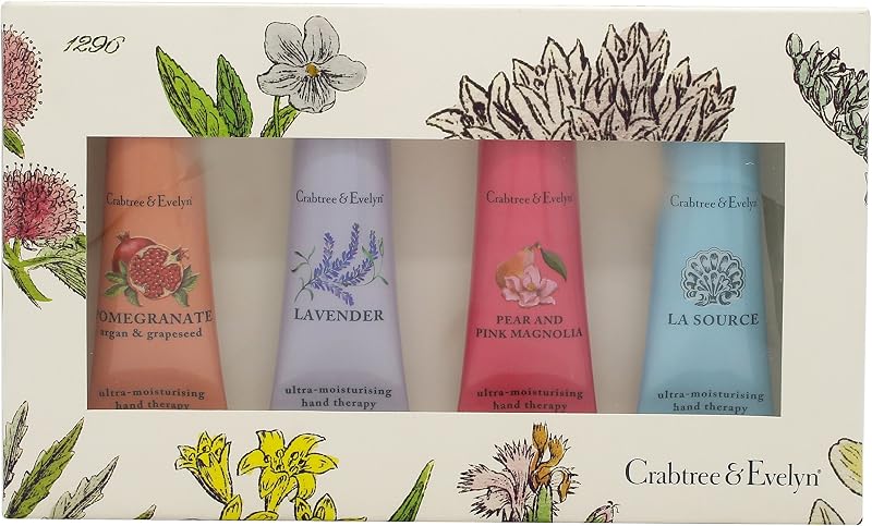 Crabtree & Evelyn Hand Cream Gift Set for Her - 4 Fragrances