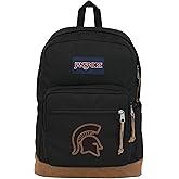JanSport NCAA Officially Licensed Backpack, Michigan State Spartans, Right Pack with Padded 15-Inch Laptop Sleeve, Spacious Computer Bag, Durable Daypack with Bottle Pocket & Haul Handle, Black