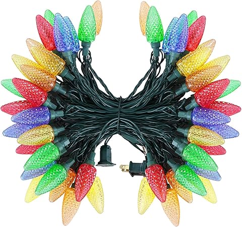 Amazon Com Dewenwils C7 Led Christmas Lights Outdoor 33 3ft 50