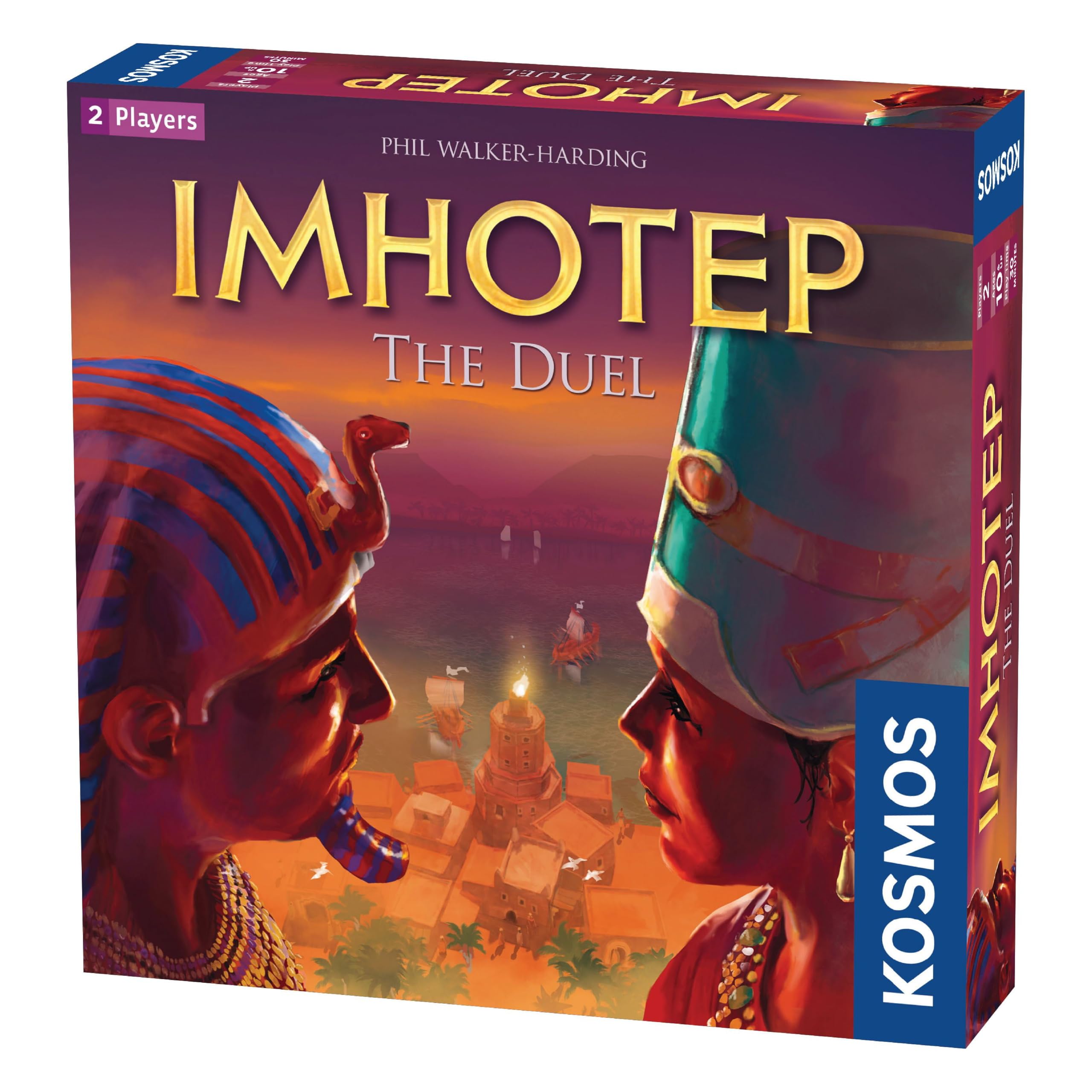 Thames & Kosmos | 694272 | Imhotep Duel | The Competition of the Builders continues | Strategy Game | 2 Players | Ages 10+