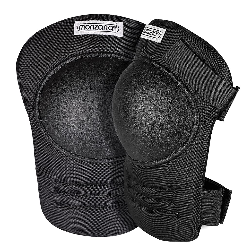 DEUBA® Heavy Duty Knee Pads | Robust PVC Shell | Adjustable Straps | Reliable Protection for Handymen, DIY Enthusiasts & Gardening | Ideal for Roofing, Flooring, Tiling & More | Black
