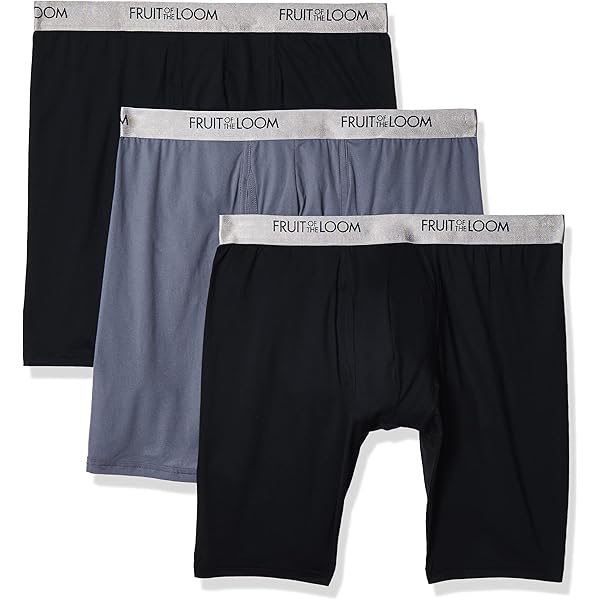Fruit Of The Loom Men's EverLight Boxer Briefs 3+1 Bonus Pack - Assorted Colors