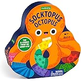 Mudpuppy Socktopus Octopus – 8 Legged Version of Classic Kids Crazy 8’s Memory Game with Color Matching and Pattern Recogniti