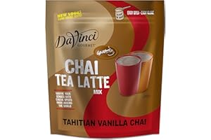DAVINCI GOURMET Chai Amore Tea Latte Tahitian Vanilla Blended Drink Mix, 3 Pounds