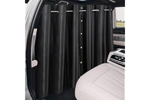 XCBYT Car Privacy Curtains - Van Curtians with Stainless Steel Adjustable Length Crossbar Car Window Shades for Van SUV Truck for Travel Nap Camping