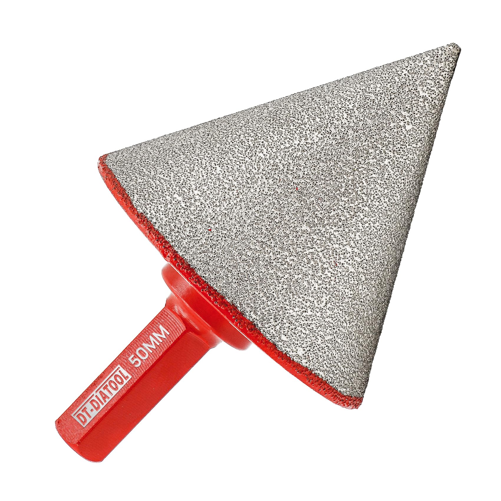 DT-DIATOOL Diamond Beveling Chamfer Bits - Diamond Countersink Drill Bit 2 Inch with Hex Shank for Enlarging Trimming Shaping Existing Holes of Granite Marble Porcelain Tiles,Size of 0 to 50mm Image