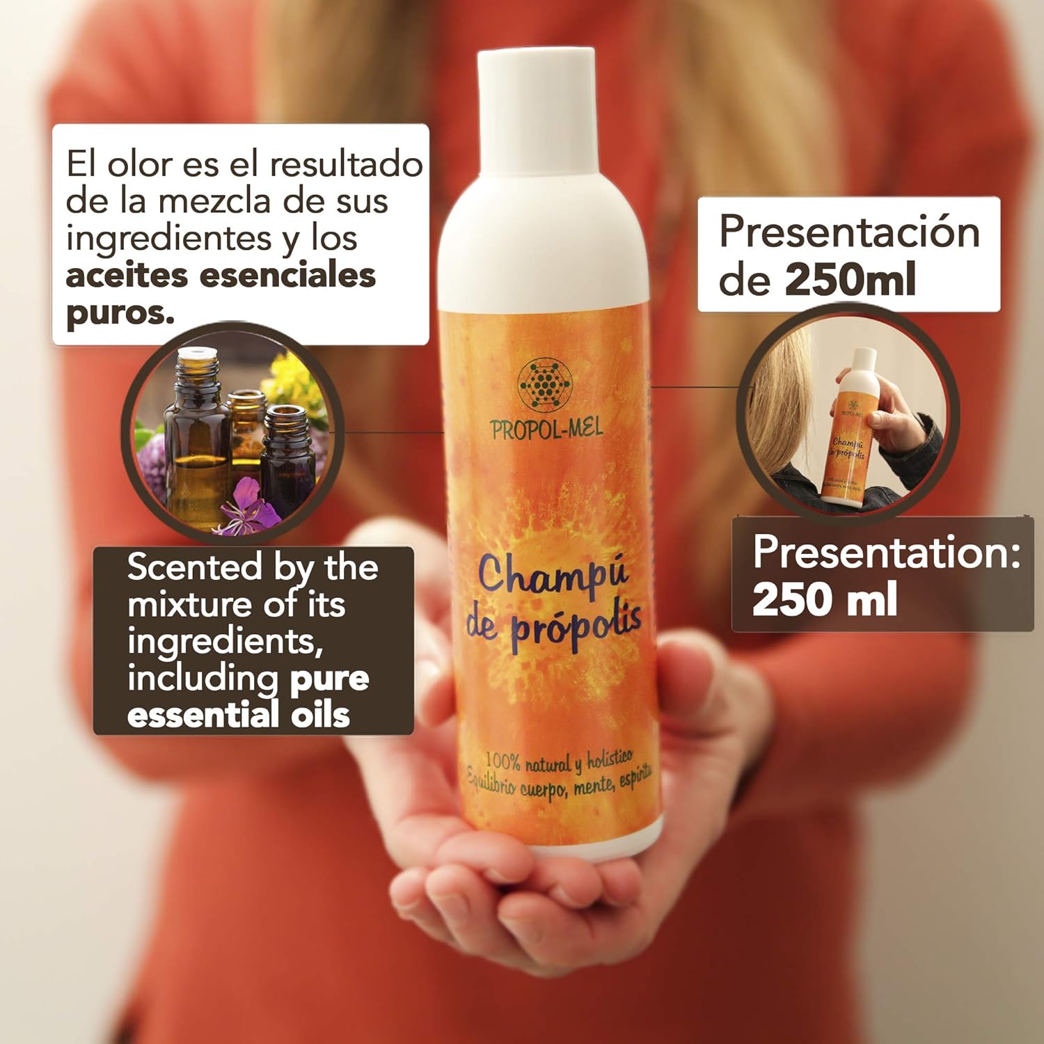 Propol-Mel - Natural Propolis Shampoo 250 ml, 250 ml (Pack of 1) - Image 3