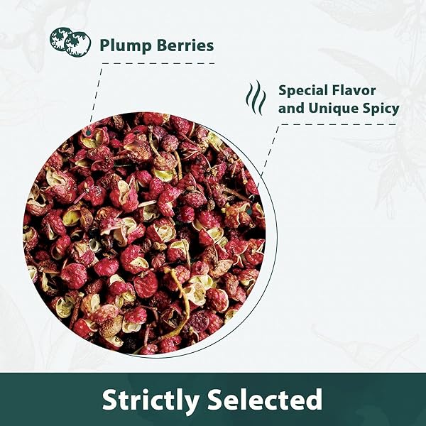 SOEOS SICHUAN PEPPERCORNS, 4 OUNCE(113G), AUTHENTIC SZECHUAN RED PEPPERCORN, NUMBING AND TINGLE EFFECT, LESS SEEDS, STRONG FLAVOR, ESSENTIAL FOR MAPO TOFU, KUNG PAO CHICKEN AND ASINE CUSINE