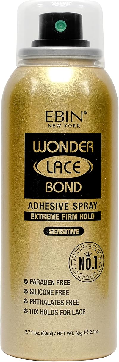 EBIN NEW YORK Wonder Lace Bond Spray 80ml Extreme Firm Hold Sensitive Scalp