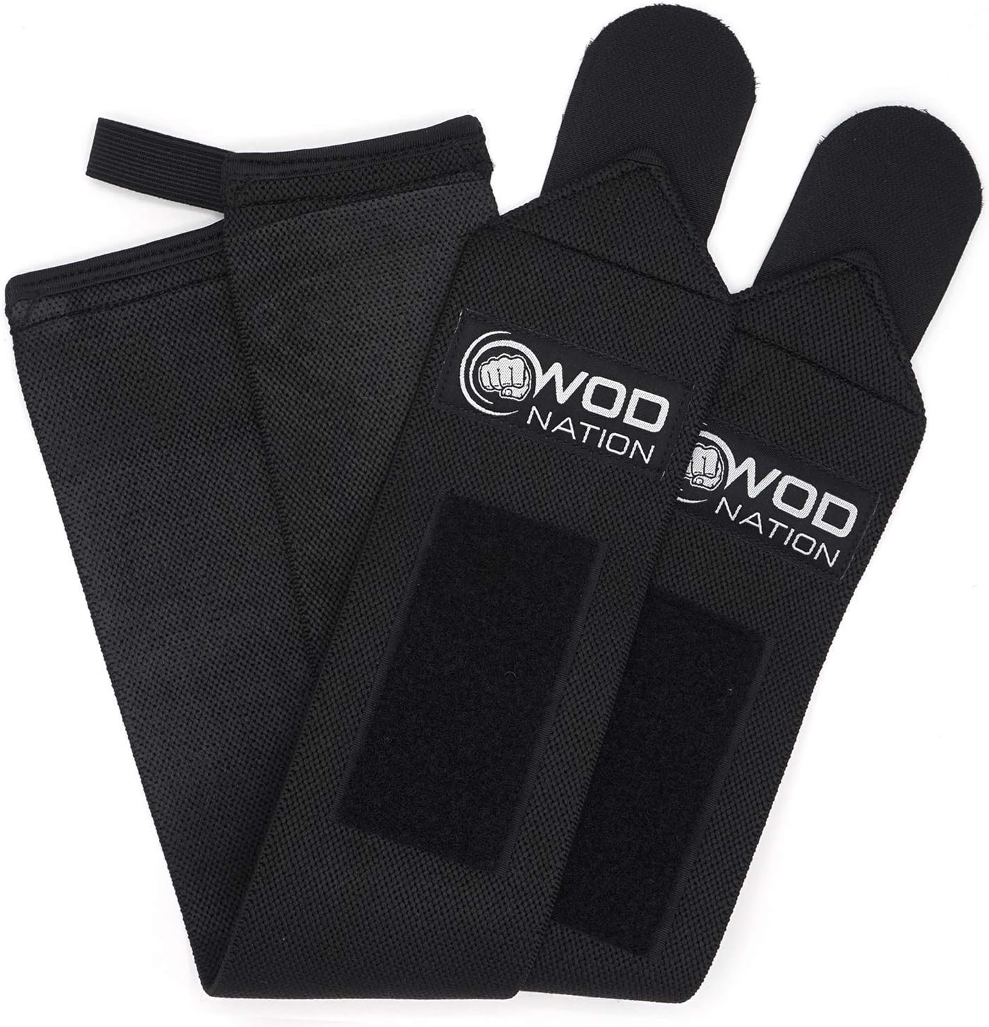 WOD Nation Wrist Wraps Weightlifting for Men & Women - Weight Lifting Wrist Wrap Set of 2 (12" or 18") + Includes Carrying Bag : Sports & Outdoors