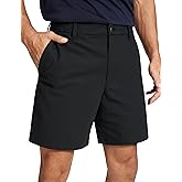 CRZ YOGA Men's All Day Comfy Golf Shorts - 7"/9" Stretch Lightweight Flat Front for Casual Work with Pockets