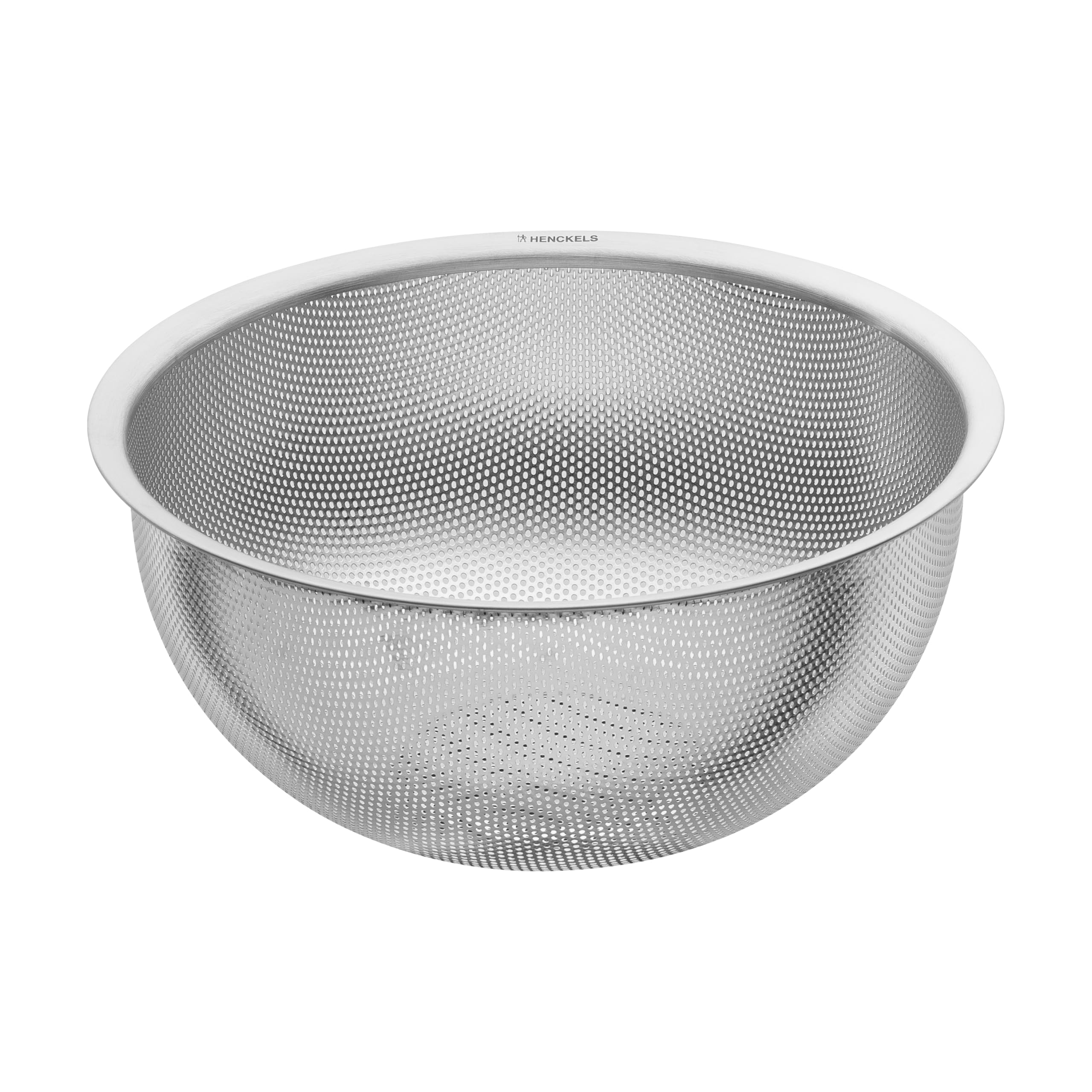 HENCKELS TRIO Küchensieb 24 cm, rostfreier Loch-Edelstahl, Silber