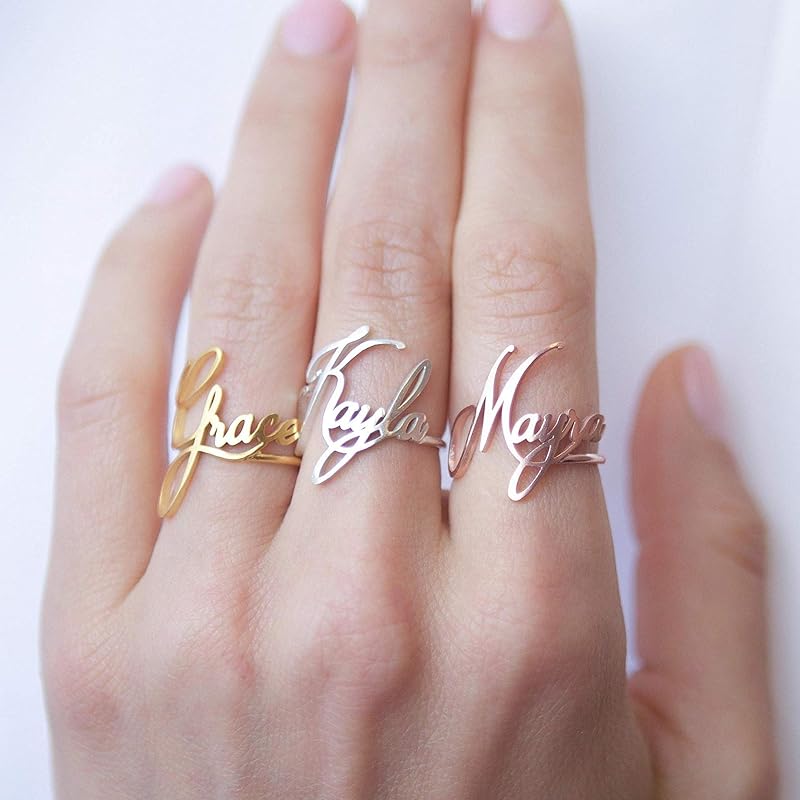 personalized ring with child's name