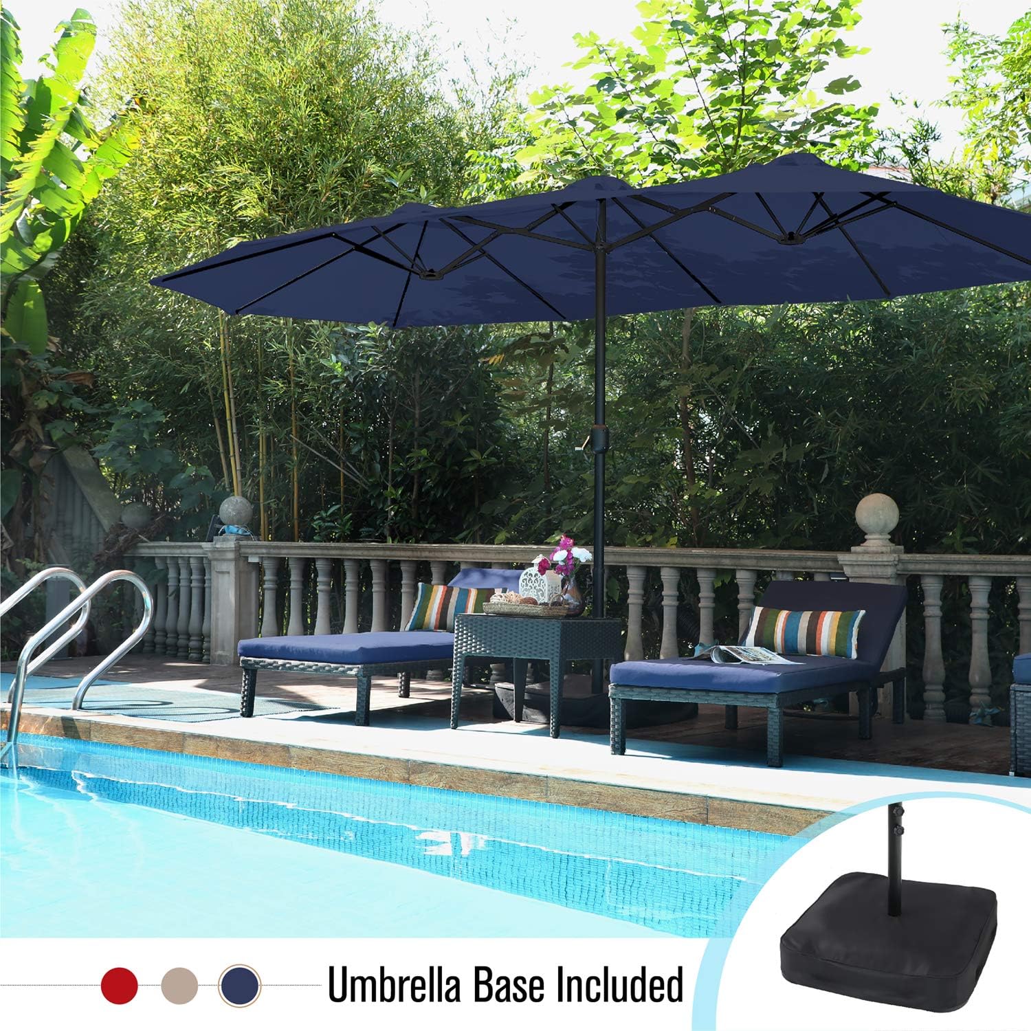 Amazon Com Phi Villa 15ft Double Sided Extra Large Patio