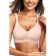Vertvie Womens Seamless Bra No Underwire Comfort Push Up Bras Buttery Soft Wireless Bralette Full Coverage Sport Everyday Bra