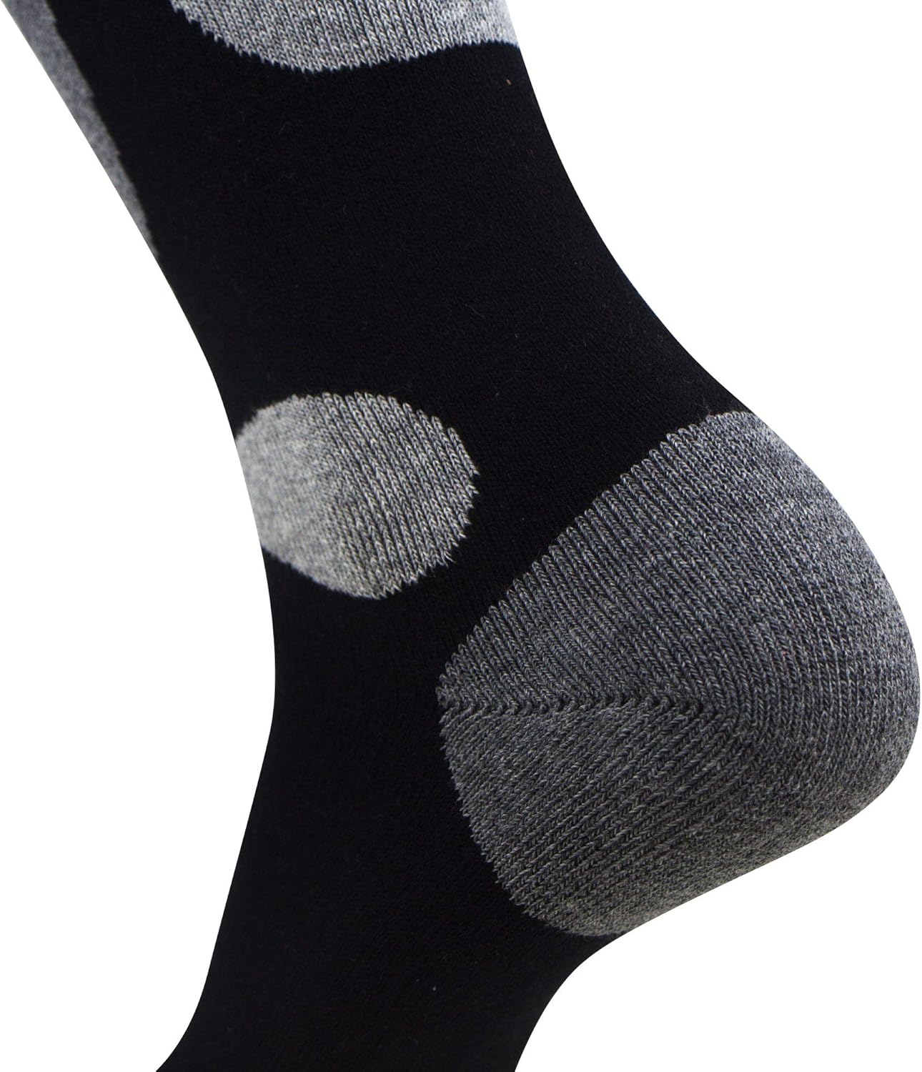 Kids Value Ski Socks for Boys, Girls – Snowboarding, Winter, Cold Weather (3 Pairs - Black, XS/S): Clothing